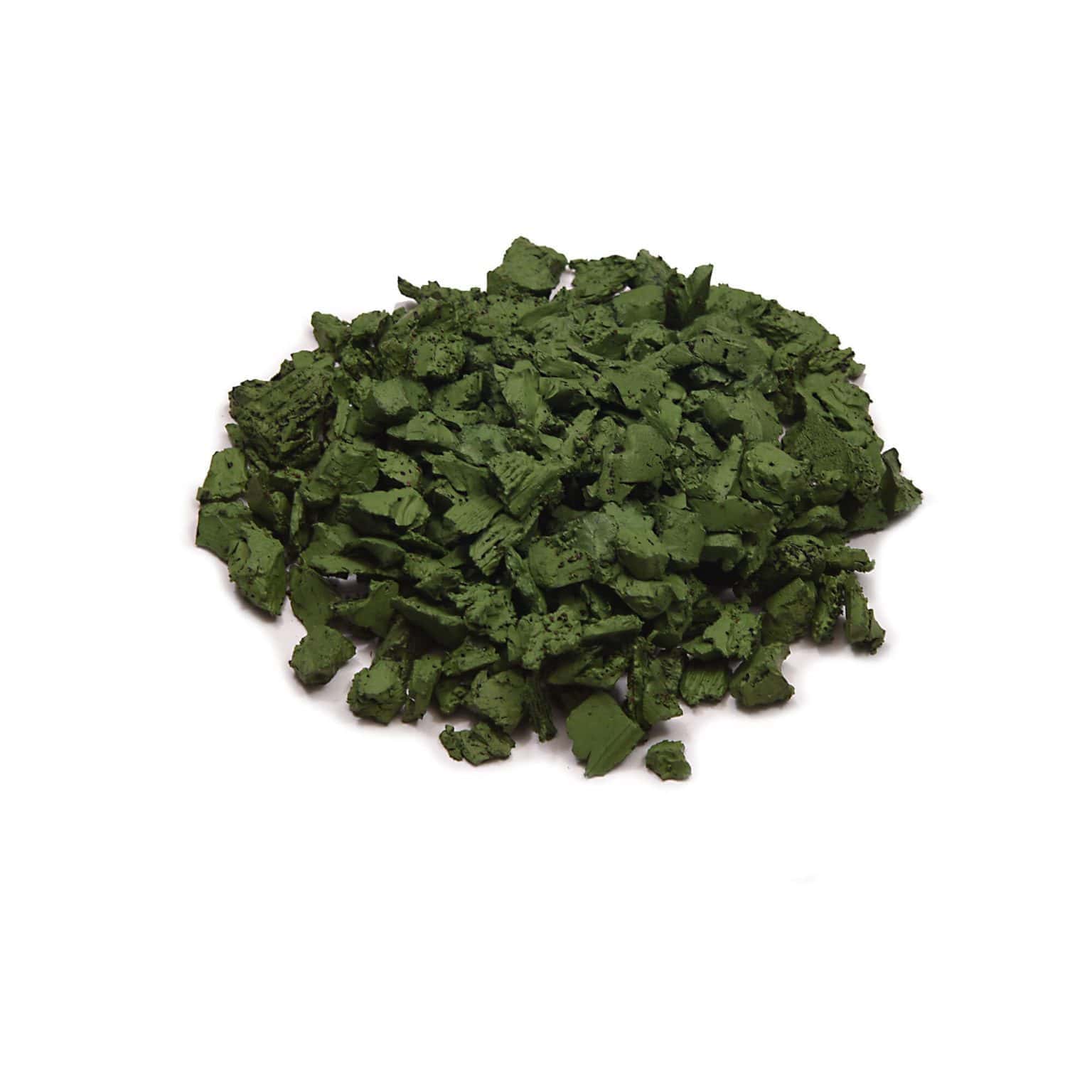 yellow green rubber mulch